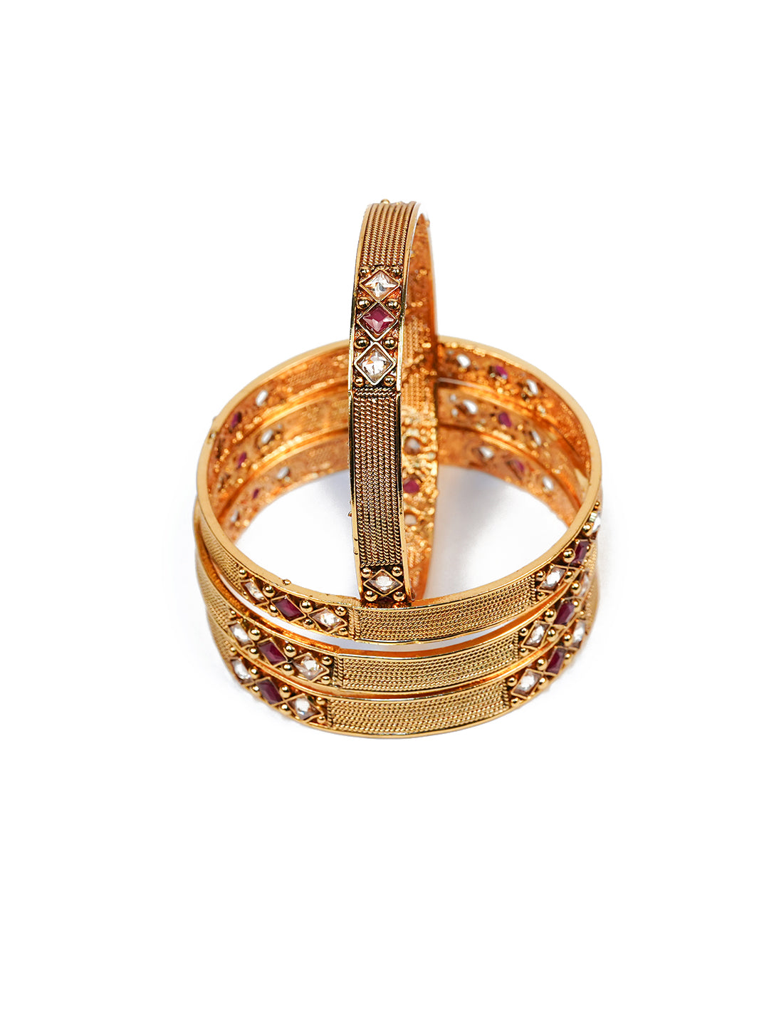 Aanura Gold Plated Minimal Heritage Bangle