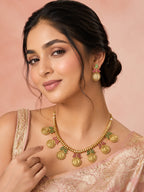 Aanura Temple Coin Choker Necklace