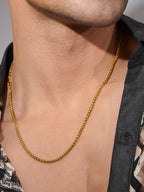 Aanura Men's Gold-Plated Chain thin