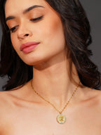 Aanura Coin Medallion Adjustable Necklace