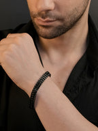 Black Plated Anti Tarnish Waterproof Chain Bracelet