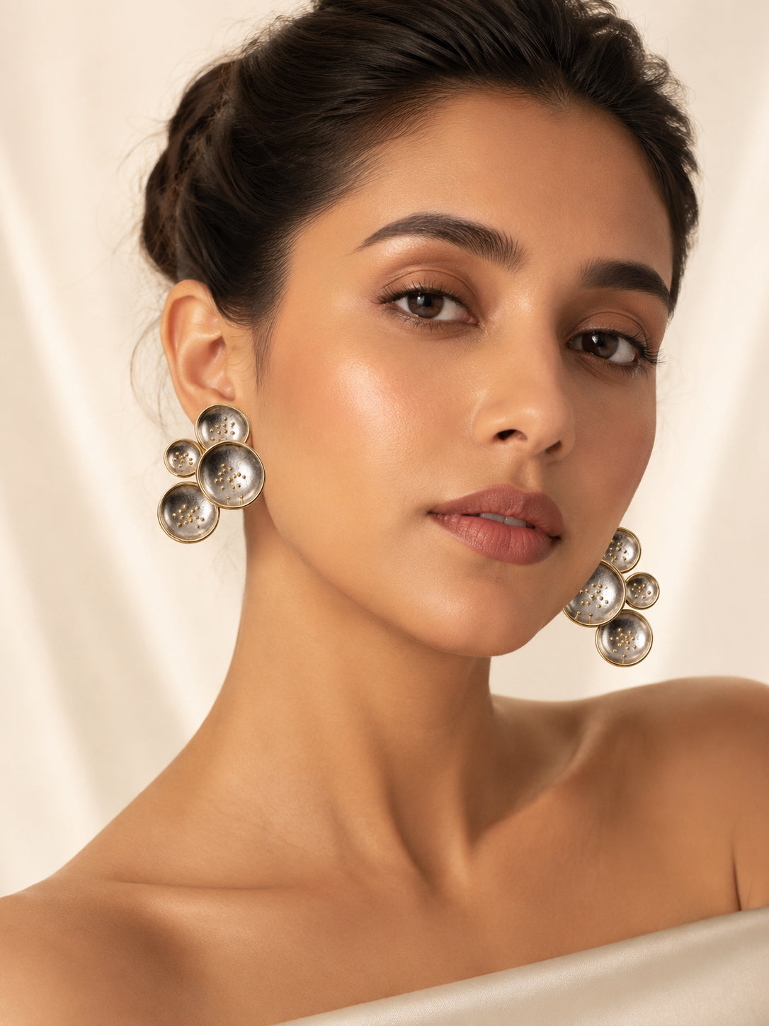 Aanura Abstract Dome Cluster Earrings