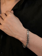 Rhodium Plating Anti Tarnish Waterproof Ladder Bracelet