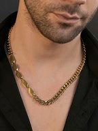 18K Gold Plated Anti Tarnish Waterproof ID Chain