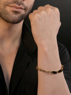 18K Gold Plated Anti Tarnish Waterproof Tag Bracelet