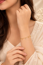 18K Gold Plated Infinity Crystal Chain Bracelet
