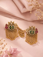 Aanura Gold-Plated Jhumka Ring