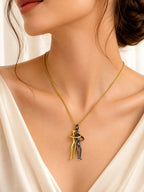 18K Gold Plated Anti Tarnish Waterproof Hand Necklace