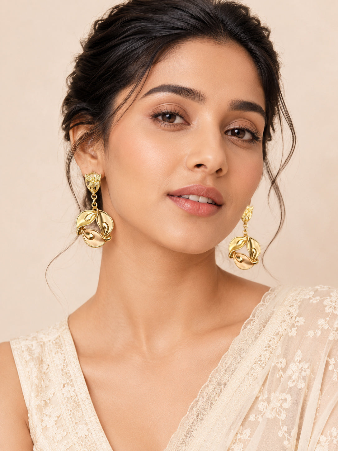 Aanura Blossom Pearl Drop Earrings