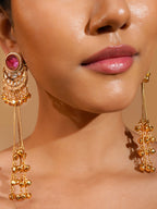 Aanura Gold Plated Chandrika Drop Earrings