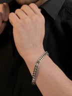 Rhodium Plating Anti Tarnish Waterproof Wheat Bracelet