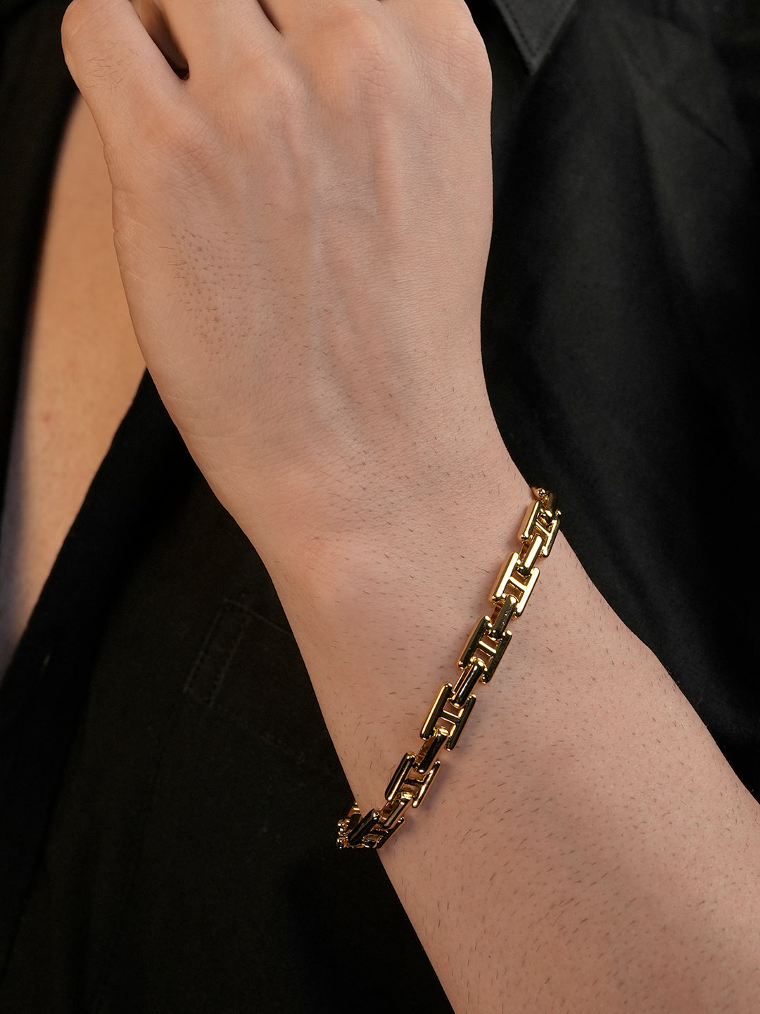 18K Gold Plated Anti Tarnish Waterproof Bar Bracelet