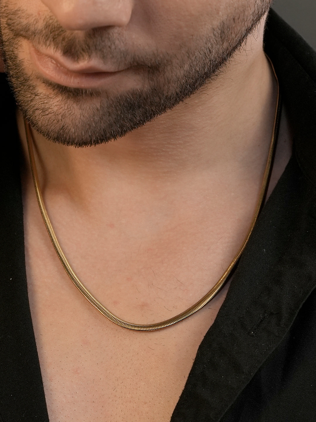18K Gold Plated Anti Tarnish Waterproof Snake Chain