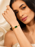 Aanura Rectangular Stone Adjustable Chain Bracelet