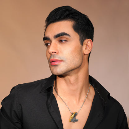 Aanura Dual-Tone Raven Hammer Chain For Men