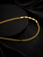 18K Gold Plated Anti Tarnish Waterproof ID Chain