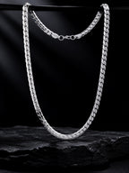 Rhodium Plating Anti Tarnish Waterproof Cuban Chain