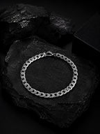 Rhodium Plating Anti Tarnish Waterproof Slim Bracelet