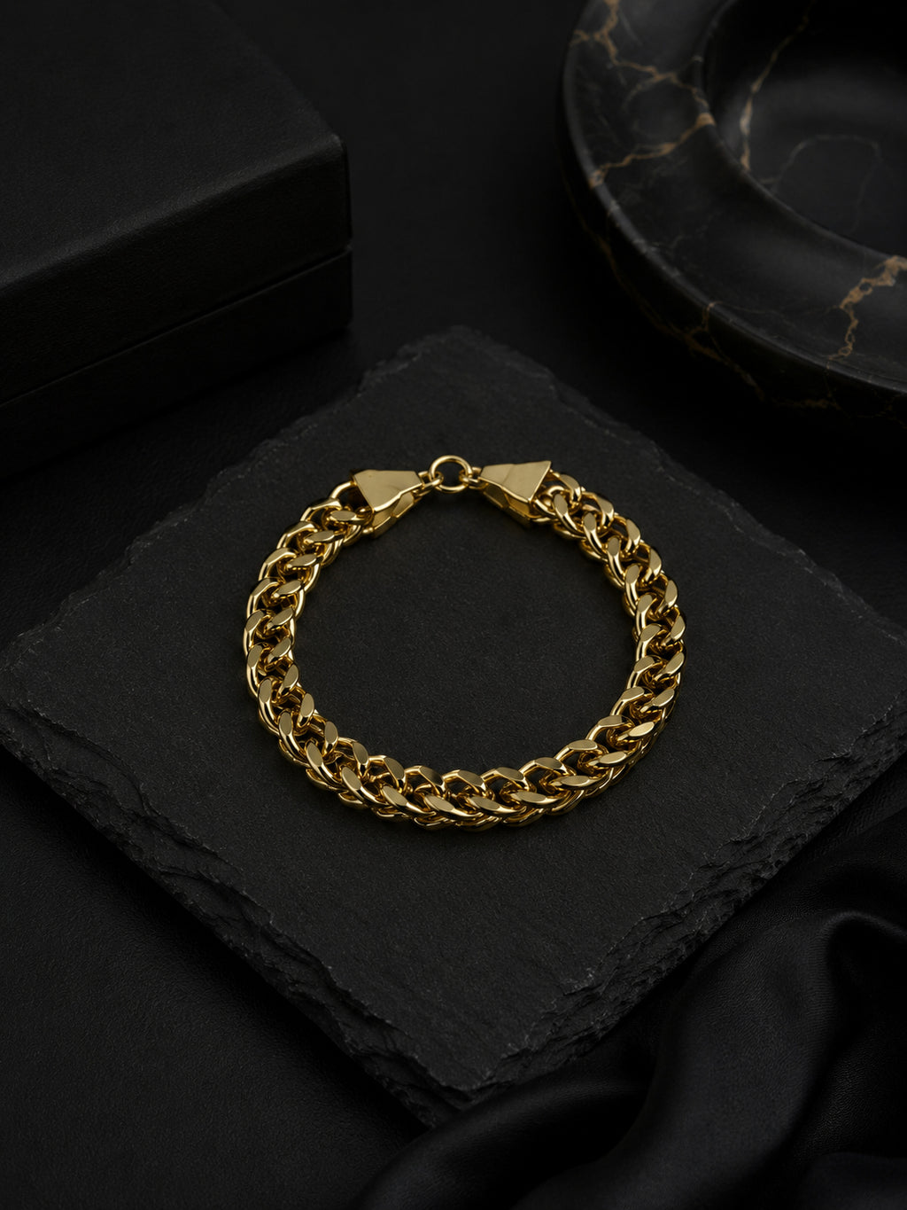 18K Gold Plated Anti Tarnish Waterproof Link Bracelet