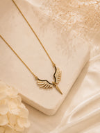 Aanura Winged Spark Pendant Necklace