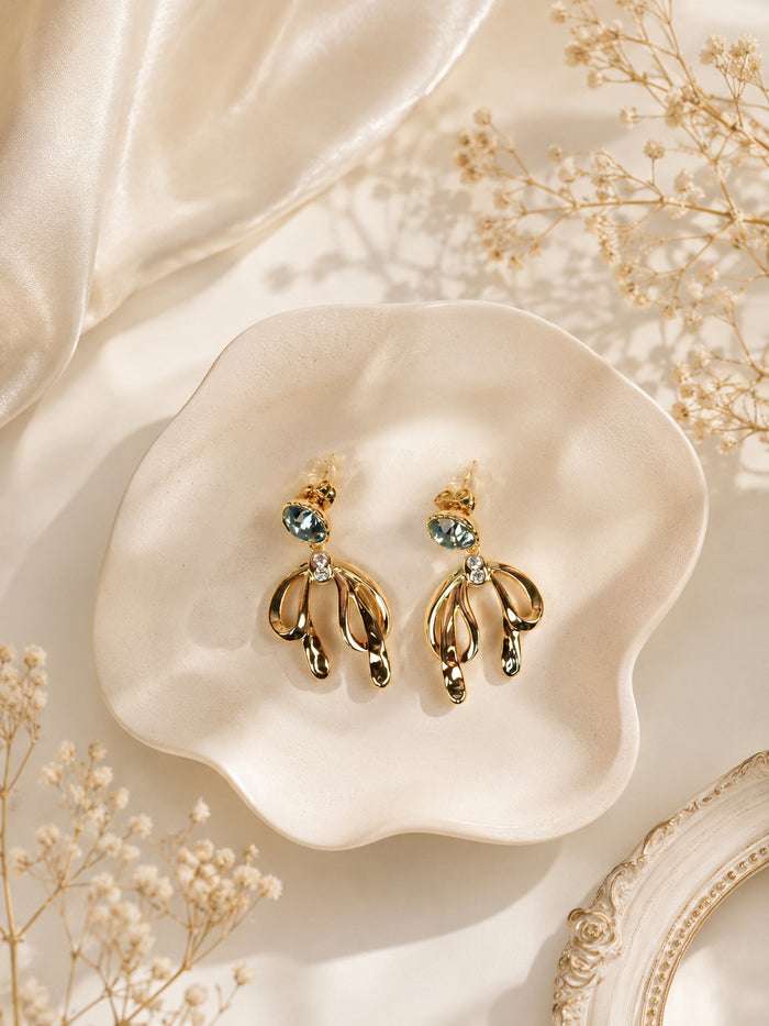 Aanura Gold Plated Elegant Drop Earrings