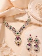 Aanura Multi-Gemstone Royal Necklace Set