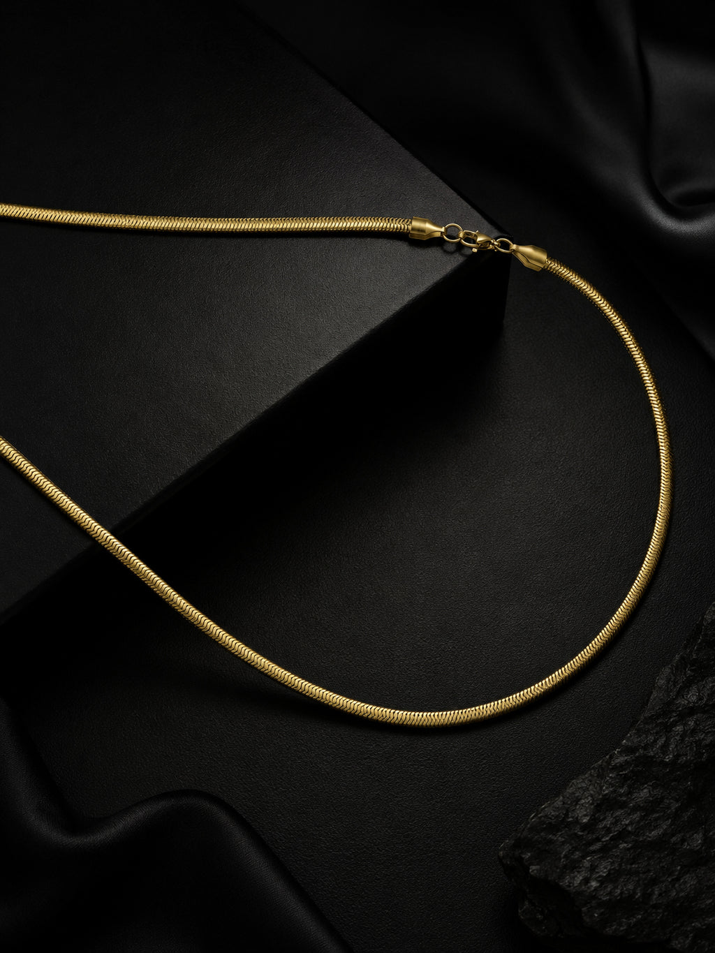18K Gold Plated Anti Tarnish Waterproof Snake Chain