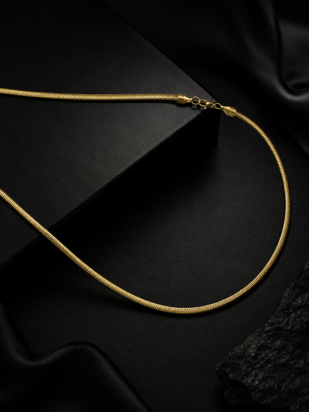 18K Gold Plated Anti Tarnish Waterproof Snake Chain