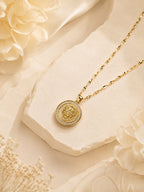 Aanura Coin Medallion Adjustable Necklace