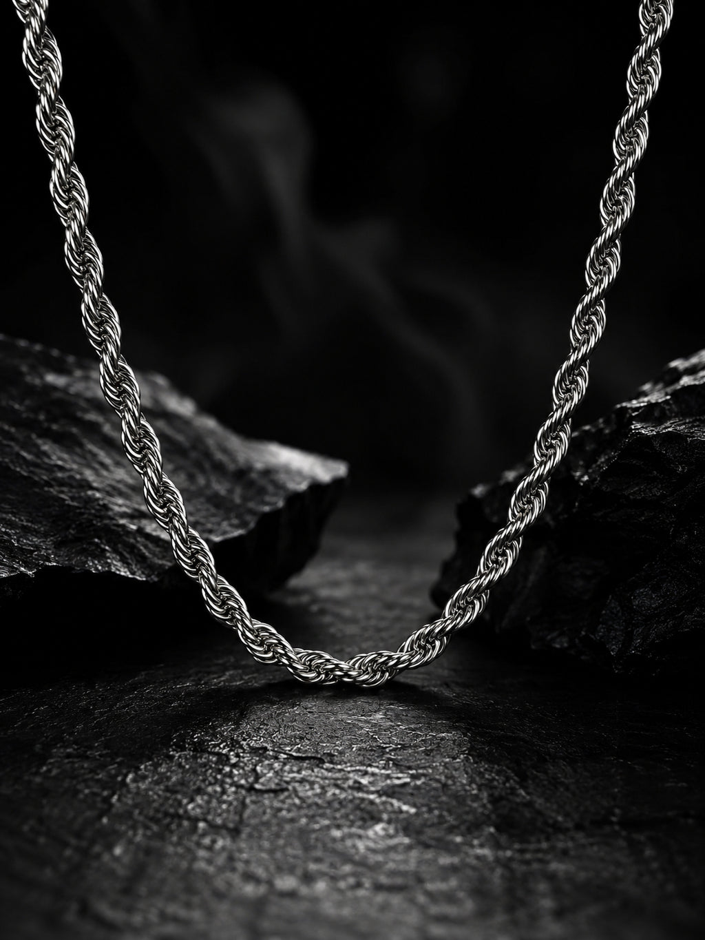 Aanura Stainless Steel Rope Chain for Men