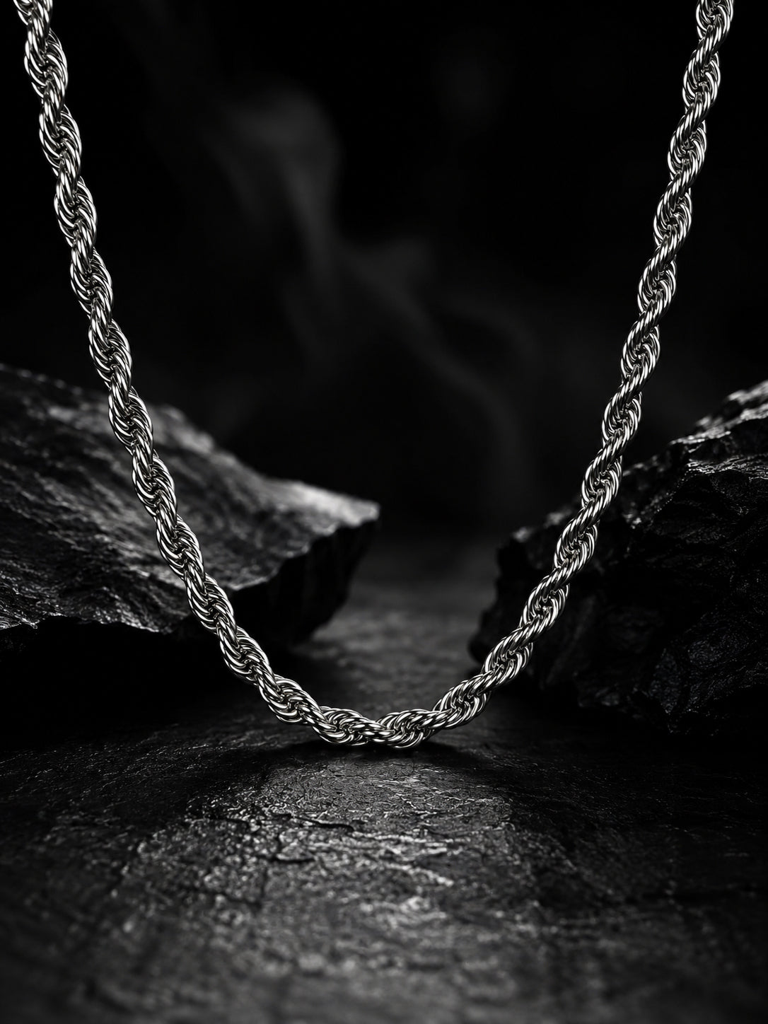Aanura Stainless Steel Rope Chain for Men