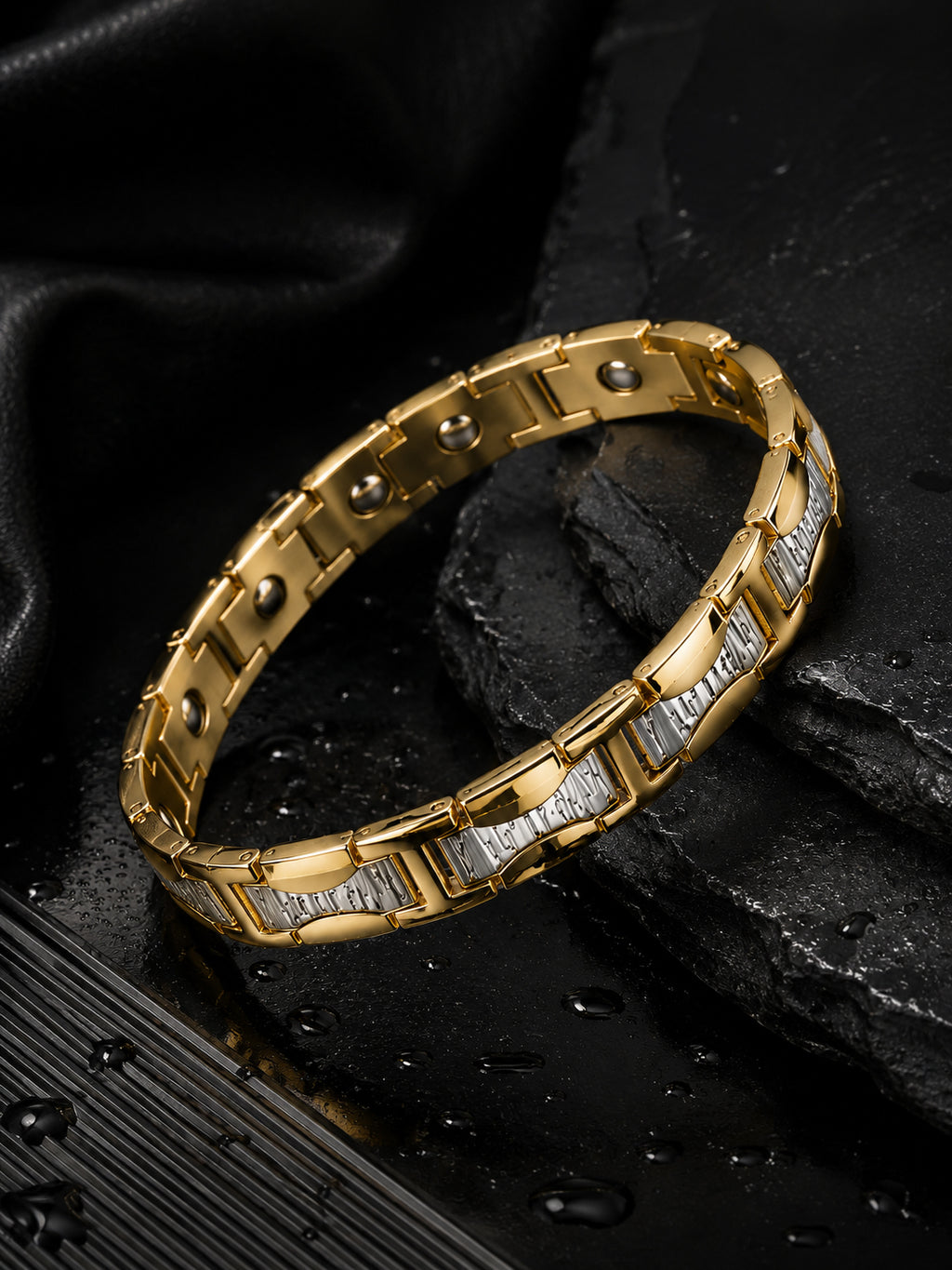 18K Gold Plated Anti Tarnish Waterproof Panel Bracelet