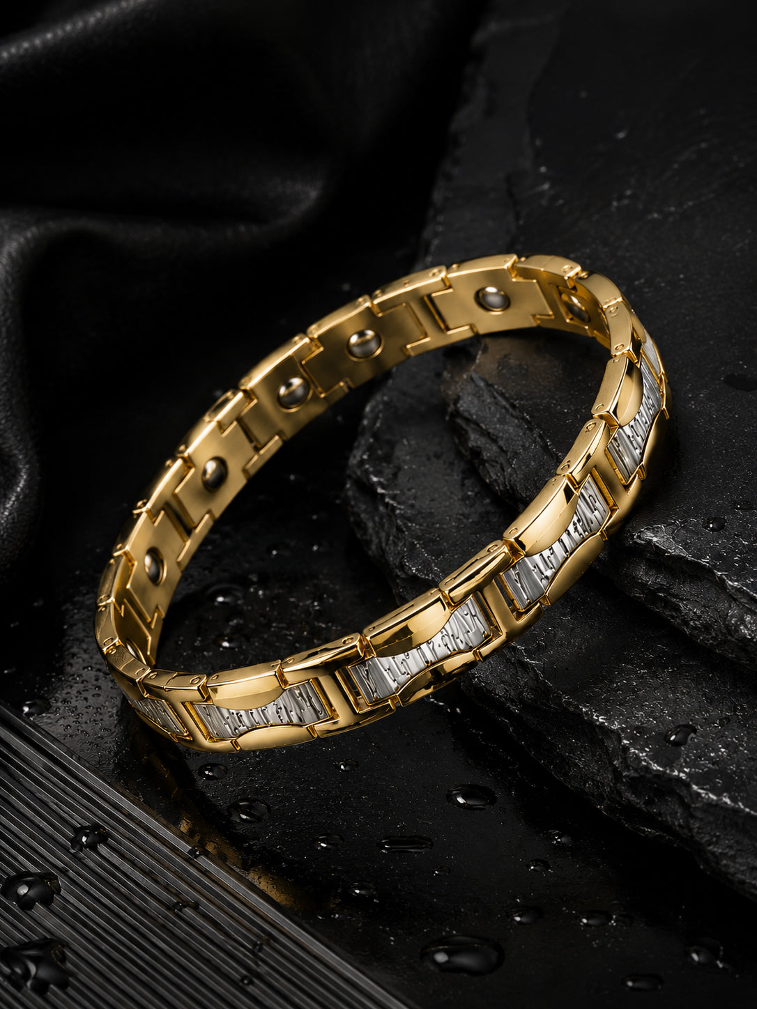 18K Gold Plated Anti Tarnish Waterproof Panel Bracelet