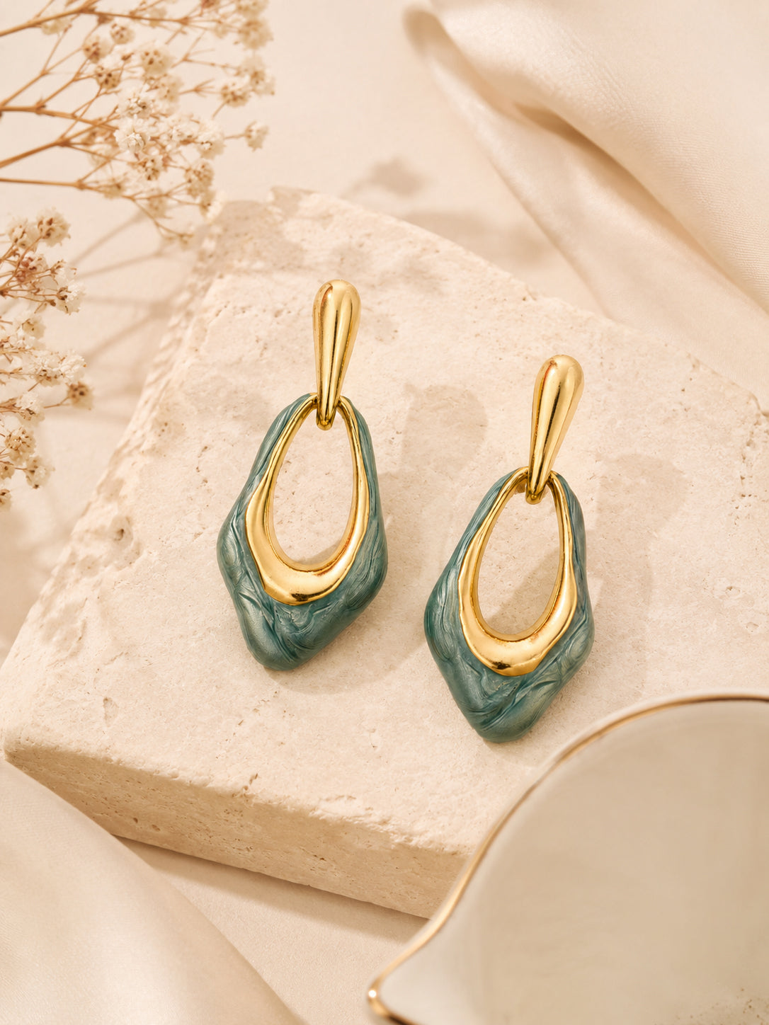 Aanura Ocean Wave Drop Earrings