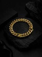 18K Gold Plated Anti Tarnish Waterproof Curb Bracelet