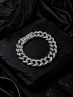 Rhodium Plating Anti Tarnish Waterproof Pavé Bracelet