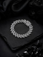 Rhodium Plating Anti Tarnish Waterproof Bolt Bracelet