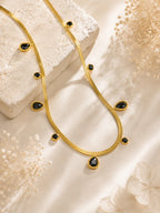 Aanura Drop Accent Minimal Necklace