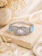 Aanura Emerald Grace Silver Bracelet