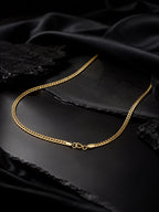 18K Gold Plated Patterned Anti-Tarnish Waterproof Chain