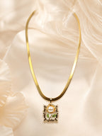Aanura Gold Solitaire Necklace