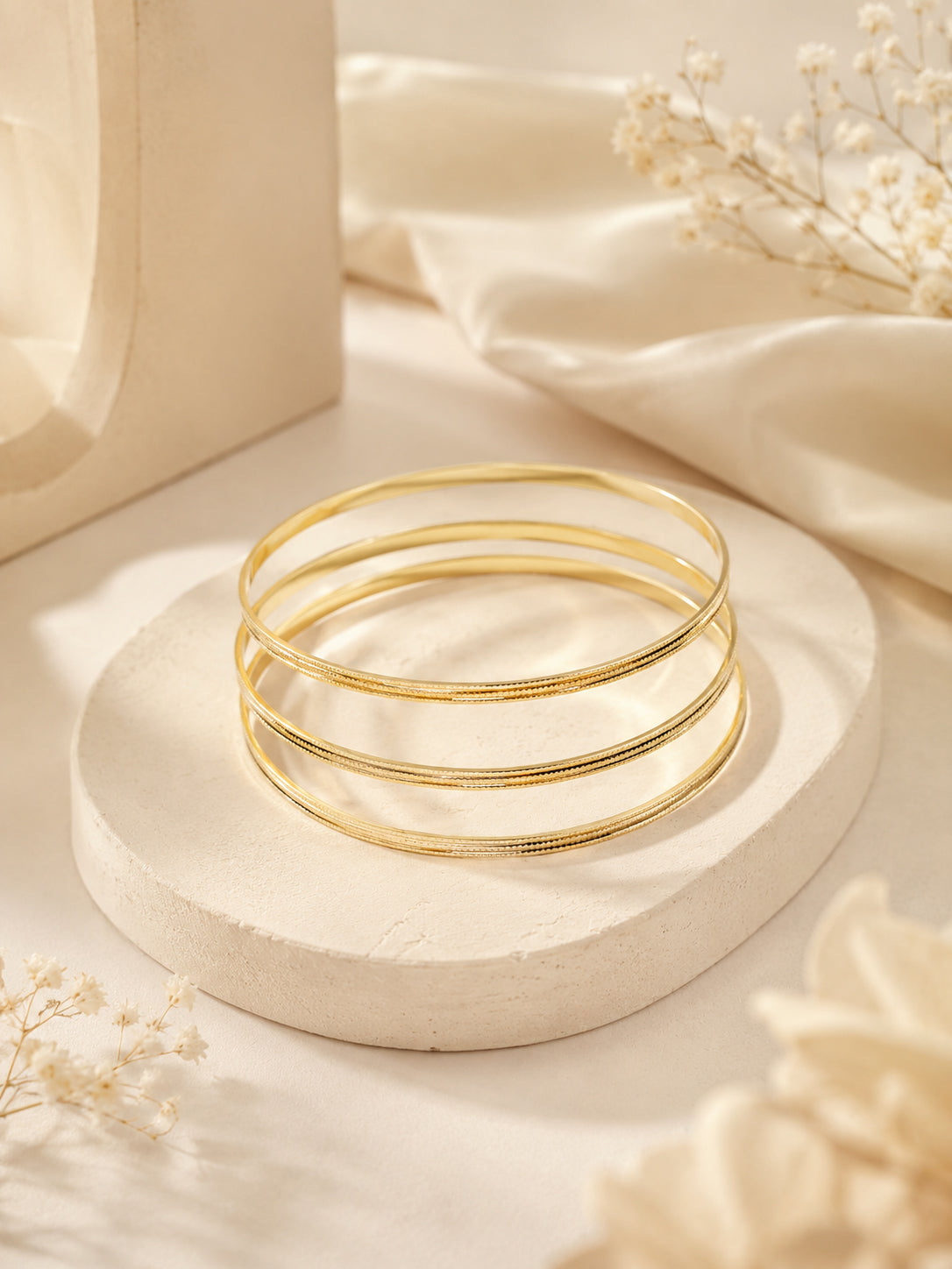 Aanura Classic Slim Line Slip-On Bracelet Set