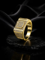 18K Gold Royale CZ Anti-Tarnish Waterproof Ring