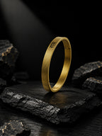 18K Gold Ram Anti-Tarnish Waterproof Kada Bracelet