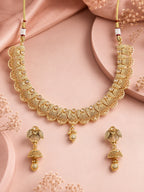 Aanura Gold Plated Scallop Necklace Set