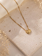 Aanura Heart Lock Chain Necklace