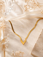 Aanura V-Bar Statement Necklace