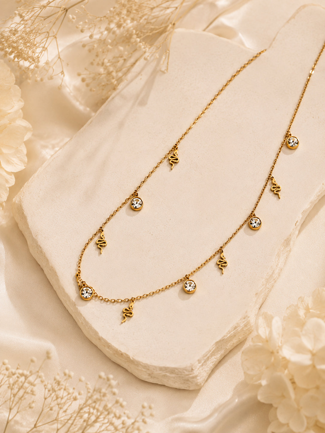 Aanura Delicate Charm Drop Adjustable Necklace