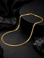 18K Gold Plated Sleek Weave Anti-Tarnish Waterproof Chain