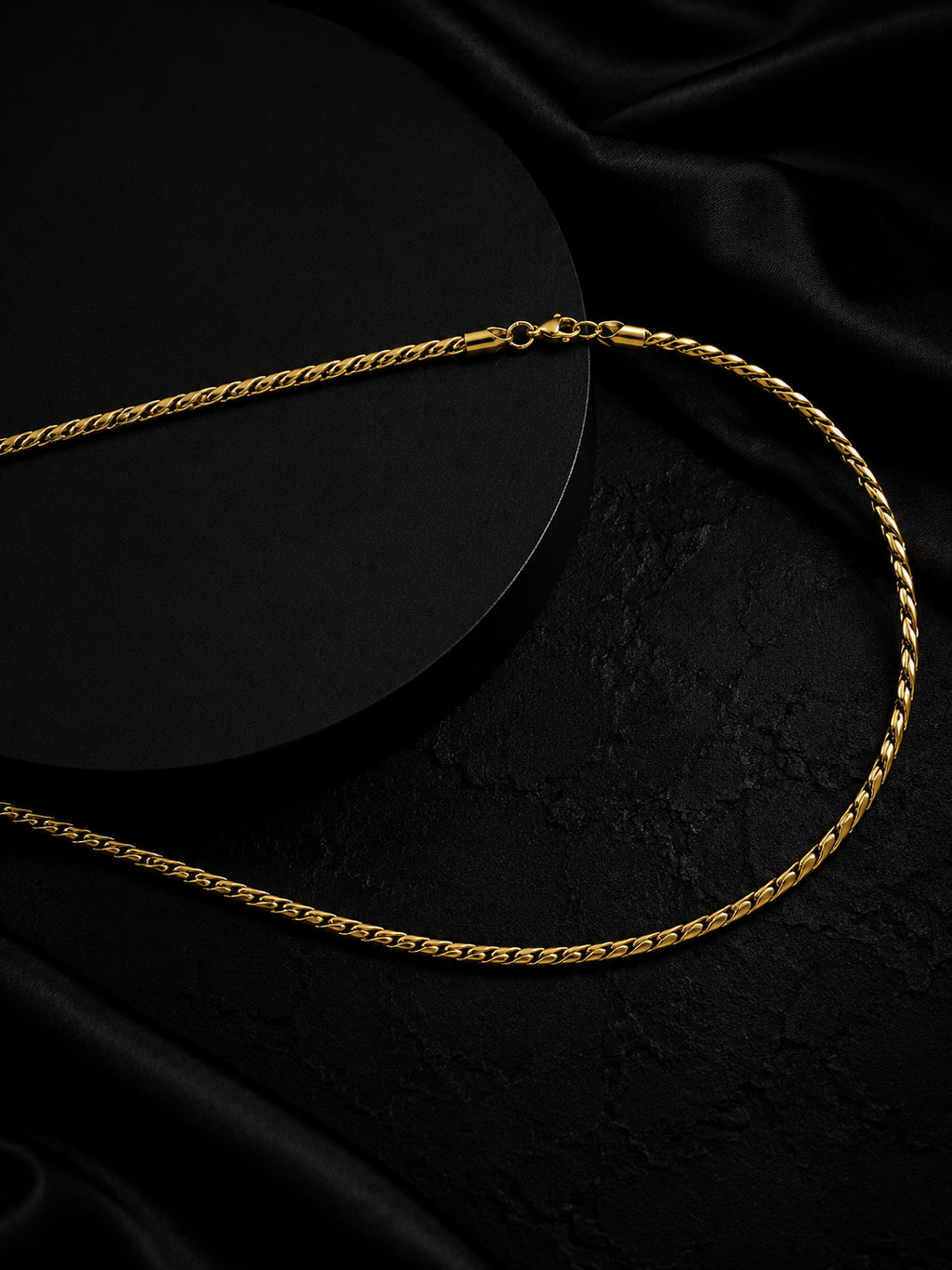 18K Gold Plated Anti Tarnish Waterproof Rope Chain